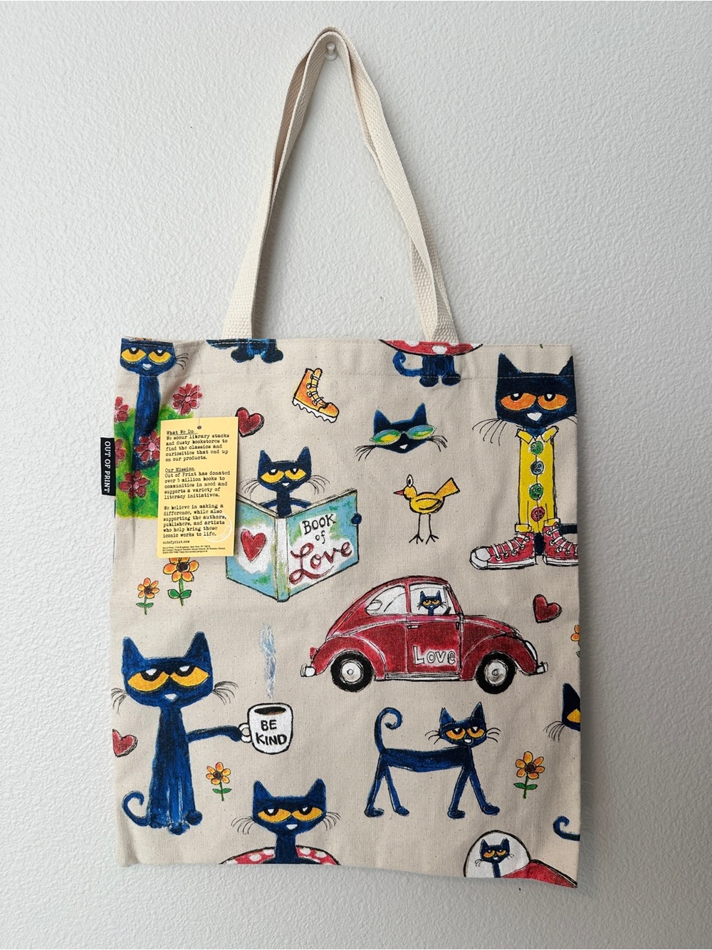 Out of Print Pete the Cat Tote Bag